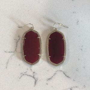 Kendra Scott Danielle Earrings - Crimson